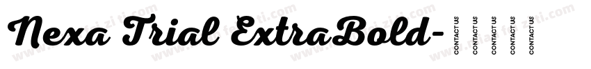 Nexa Trial ExtraBold字体转换